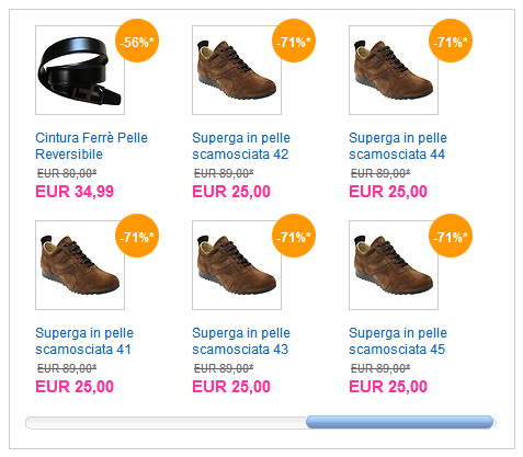 Prodotti ripetuti su Ebay Deals