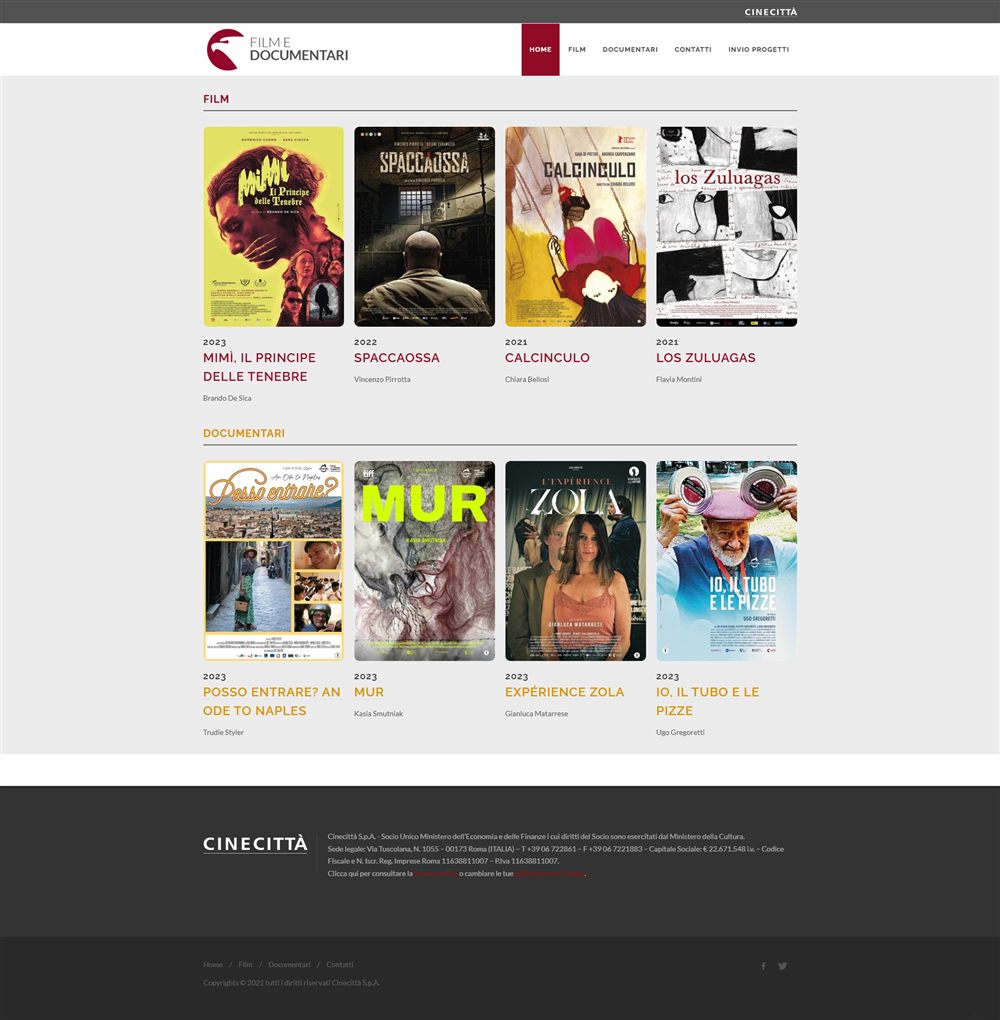 Homepage di Film e Documentari